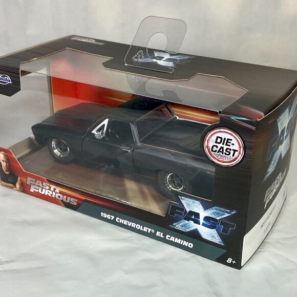 Jada Fast & Furious Fast X 1967 Chevrolet El Camino Black Die-cast 1:32 NIP 2023 - Picture 5 of 9